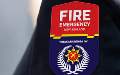 a close up of a badge