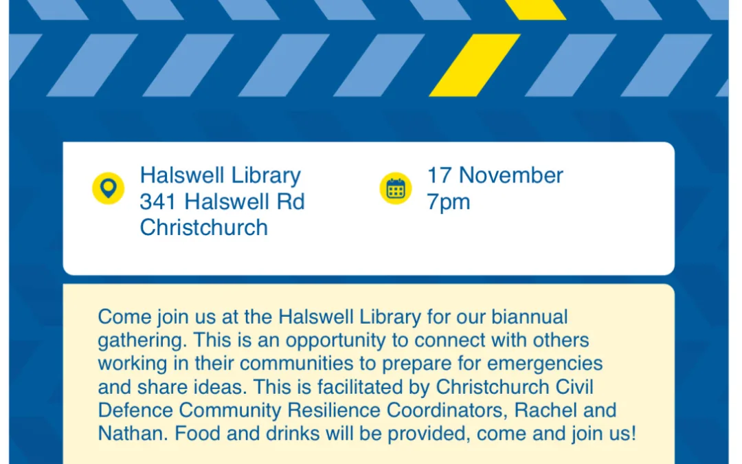 Emergency Hub Network Hui will be held at the Halswell Library