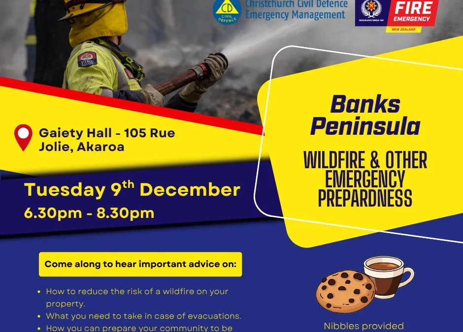 Join the Emergency Preparedness Session in Akaroa
