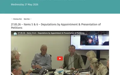 Deputations by Appointment & Presentation of Petitions to the Finance and Performance Committee