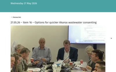 Options for quicker Akaroa wastewater consenting (Fast Track) Finance and Performance Committee