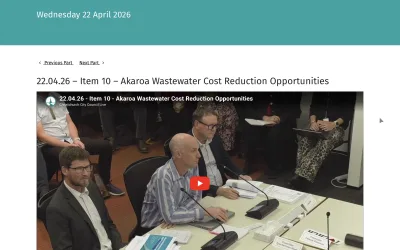 Akaroa Wastewater Cost Reduction Opportunities Finance and Performance Committee