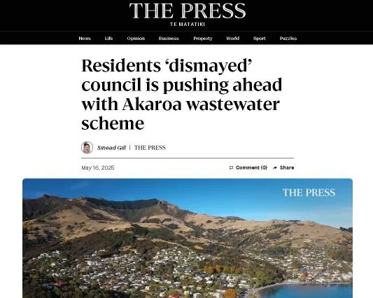 council is pushing ahead with Akaroa wastewater scheme