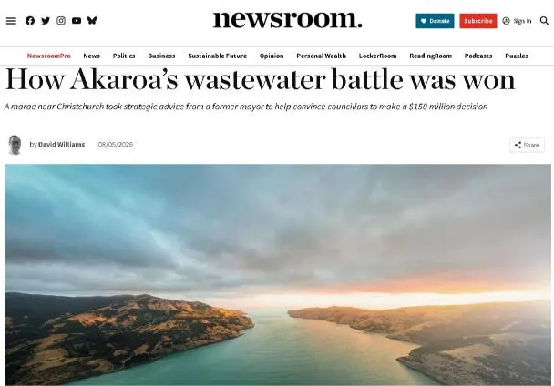 Akaroa’s wastewater battle