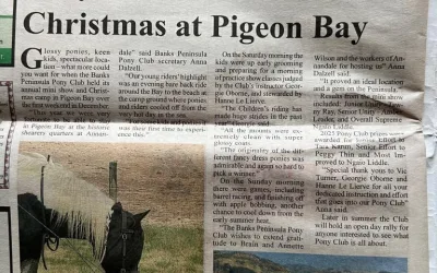 Banks Peninsula Pony Club Summer Traditions at Pigeon Bay